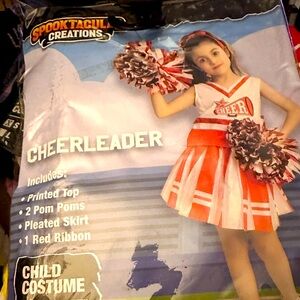 NWT Kids Halloween Cheerleader Costume